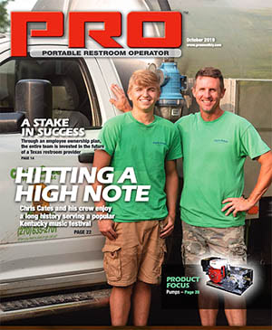 Portable Restroom Operator (PRO) magazine cover